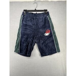Vintage 1990’s White Blue and Green Wu Wear Velvet Shorts Size Small New